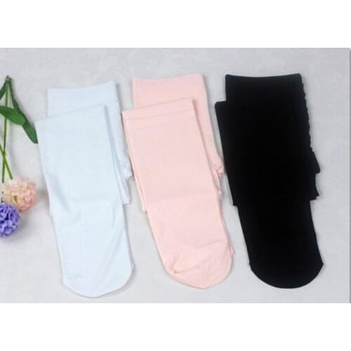 Fashion Nude Black White Footless Kid Tights Nylon Leggings Girls Children Ballet Dance Pantyhose 80D