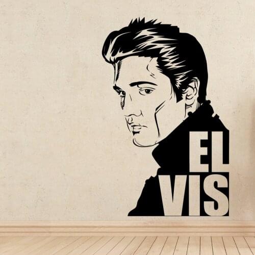 Elvis Presley Stickers Vinyl Wall Decals Living Room Home Decor Vinilos Paredes Muursticker Muraux Home Design Art Poster A304