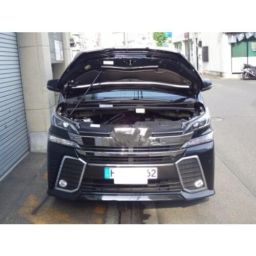 For 2015-2020 Toyota VELLFIRE AGH30W Mini Van Front Hood Bonnet Gas Struts Lift Support Shock Damper Carbon Fiber