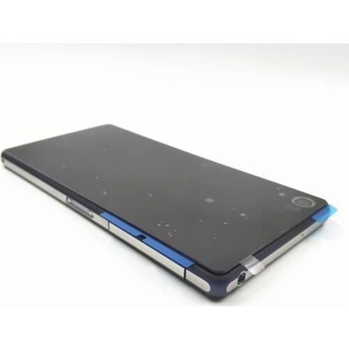 Original Full Housing LCD Panel Middle Frame Case Battery Door Cover Side Button For Sony Xperia Z2 L50w D6503 D6502