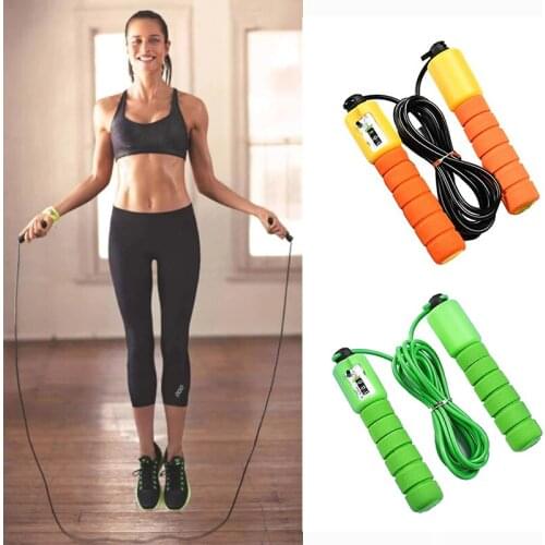 Rooxin Professional Jump Rope Electronic Counter Adjustable Fast Speed Counting Skipping Rope Jumping Wire Workout Equipments