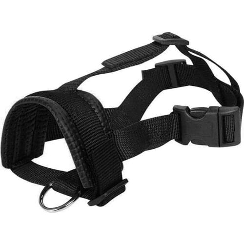 Dog Muzzle Anti Bite Barking Pet Nylon Strap Training Leash Adjustable Mask Miniature dog/Medium dog/Large dog