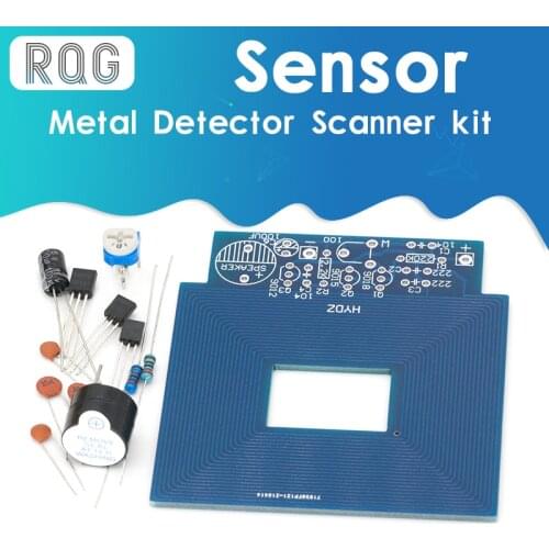 Metal Detector Scanner Unassembled Kit DC 3V-5V Suite Metal Sensor Board Module Electronic DIY Kits PCB Board Buzzer Capacitor