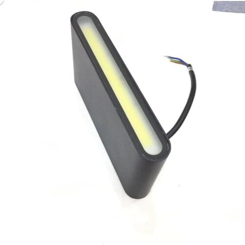 IP65 Watrproof black wall lamp 12W AC85-265v LED Spot Light Garden Square Yard Flood Lamp With IR Remote