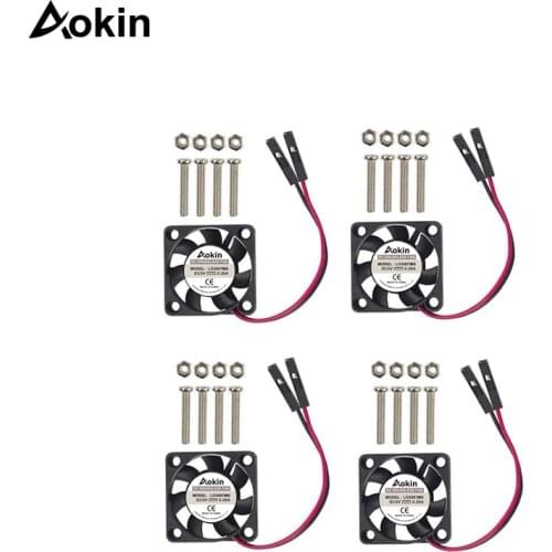 1Pcs DC 5V 0.2A Cooling Cooler Fan For Raspberry Pi Model A+ B B+ / FOR Raspberry Pi 2 3 With Screws Parts