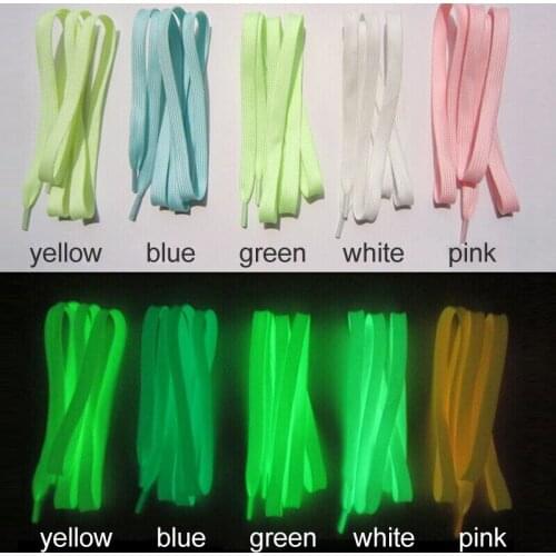 120cm Luminous Flat Shoelaces Runner Athletic Safety Shoe Laces Shoestrings Cords Multi color