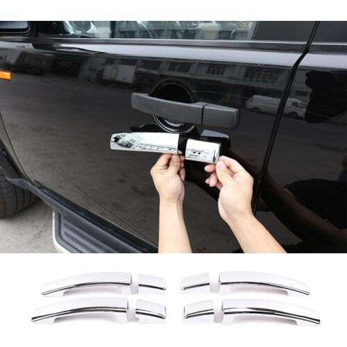 For 07-12 Land Rover Freelander 2 Discovery 3 ABS Car Exterior Door Handle decoration sequined car accessories 8-piece set