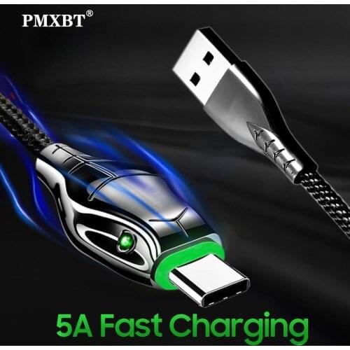 5A Fast Charging USB Type C Cable For Huawei Mate 20 P30 P20 Pro Honor 9x Quick Charge 3.0 USBC For Samsung S8 S10 S9 TypeC Cord