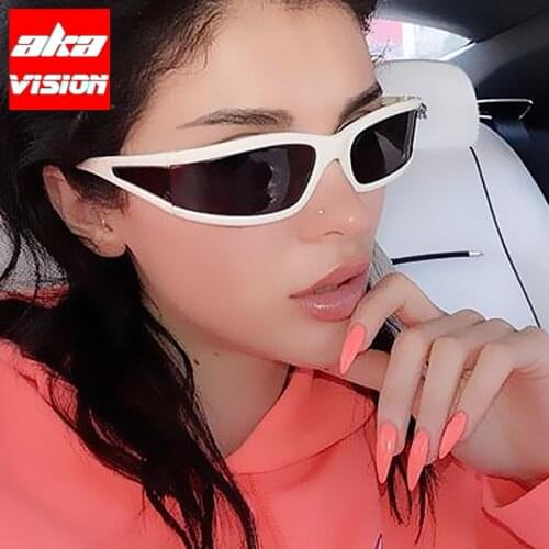 AKA VISION 2021 Punk Sunglasses Women Square Vintage Glasses Women/Men Luxury Brand Eyewear Shades for Women Lentes De Sol Mujer