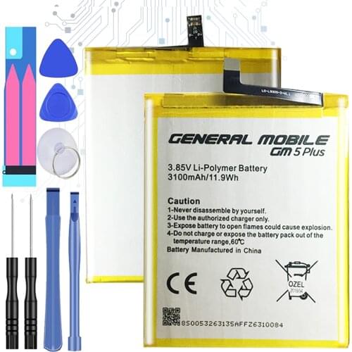 Battery For GENERAL GM 5 GM5 PLUS 3100mAh with Track Code