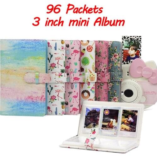 96 Pockets Book Album for Fujifilm Instax instant Mini 9 8 7s 70 25 50s 90 Mini Films 3 inch Photo paper