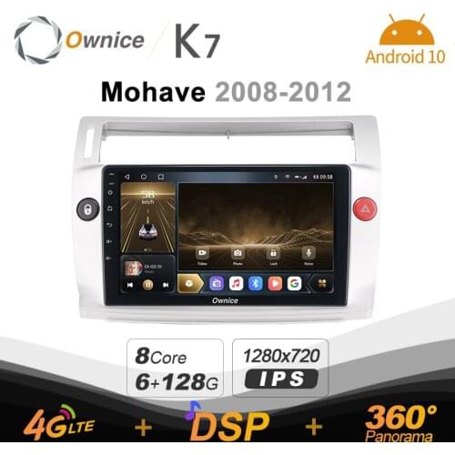 Ownice K7 6G+128G Car Radio for Citroen C4 LA LC C-Triomphe C-Quatre 2004 - 2014 android 10.0 support Atmosphere Lamp 360 4G LTE