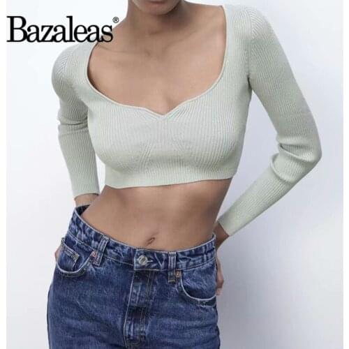 Женские трикотажные футболки Bazaleas China At AliExpress