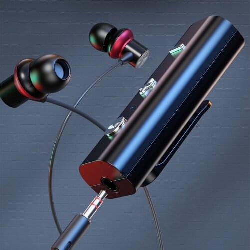 Clip-on Hands-free Wireless Adapter Blurtooth-compatible 5.0 Receiver For 3.5mm Headset Audio Receiver Audio Music