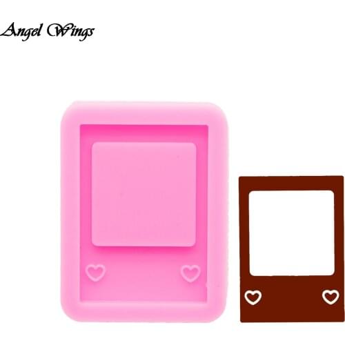 DIY Backed Shaker Silicone Mold for Resin Jewelry Accessories Make Photos Keychain Molds Clay Mould DY0988