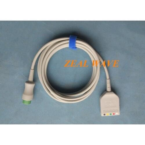 EV6201 Original Mindray 12-pin 5-Lead ECG Cable Defibrillation Type