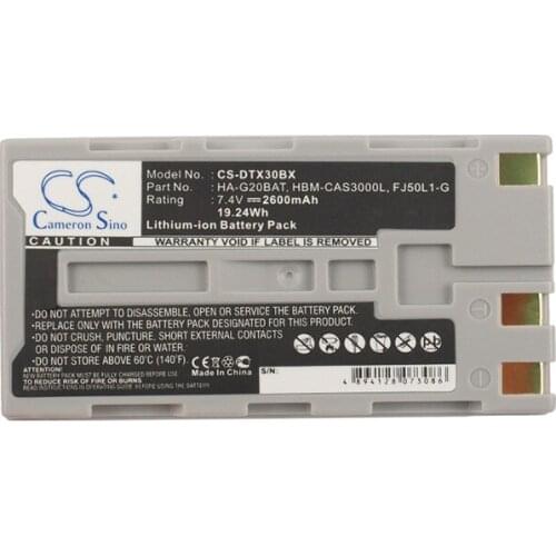 Cameron Sino 2600mAh Battery FJ50L1-G, HA-G20BAT, HBM-CAS3000L for Casio DT-X30, DT-X30G