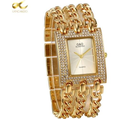 Женские прямоугольные часы Lancardo China At AliExpress