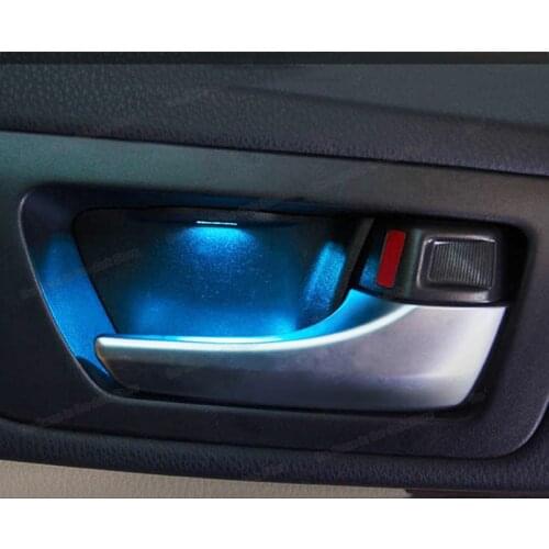 Lsrtw2017 led car door Atmosphere light for toyota highlander 2013 2014 2015 2016 2017 2018 2019 accessories interior