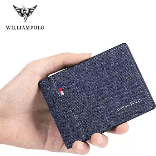 Men Slim Small WalletSuper Thin Soft Wallet Denim Canvas Card Holder Mini Credit Card Wallet Card Holders