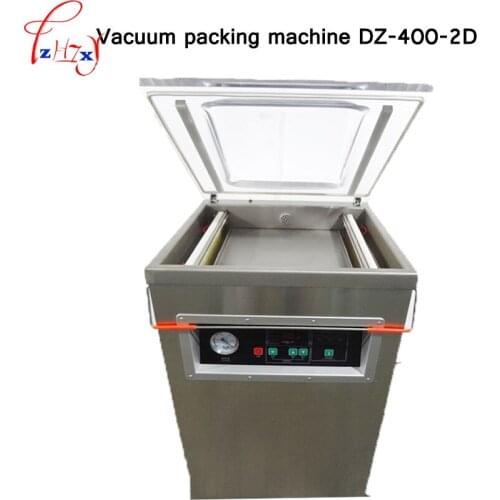 Automatic Desktop Vacuum sealer DZ-400-2D food vacuum packaging machine vacuum packager wet and dry dual-use vacuum machine 220V