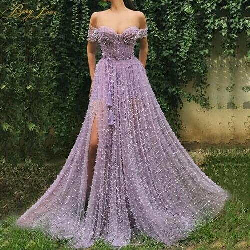 2020 new design hot sexy cheap lavender purple long sweetheart prom dresses gowns formal evening dresses ball gowns with slit