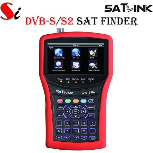 Original New Satlink ws-6960 DVB-S&DVB-S2 HD Satellite Finder Meter