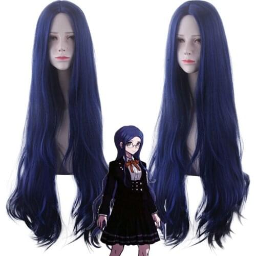 Danganronpa: Shirogane Tsumugi Cosplay Wigs Mioda Ibuki Playing Short Colorful Long Straight Hair Halloween 1:1 Wigs