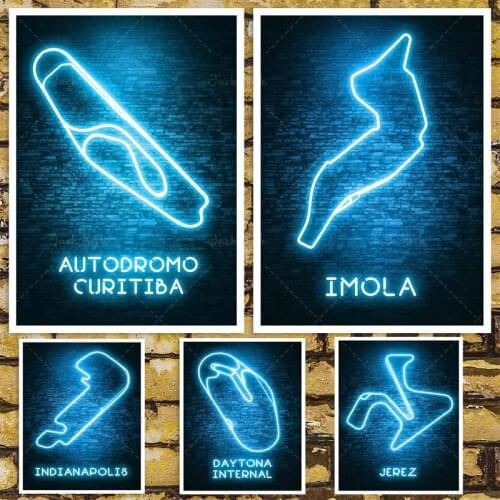 Canvas poster competition circuit Nuerburgring circuit wall decoration