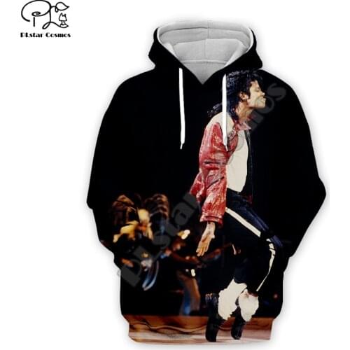 PLstar Cosmos Pop King Michael Jackson casual Streetwear Pullover colorful 3DPrint Zipper/Hoodies/Sweatshirt/Jacket/Men Women s7