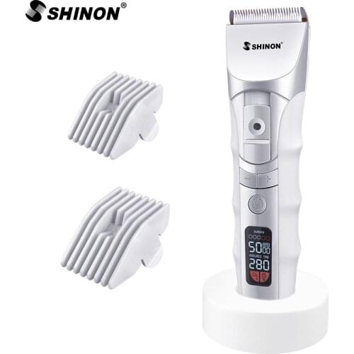 Professional hair trimmer LCD hair clipper electric hair cutting machine salon tool haircut for Barber family use