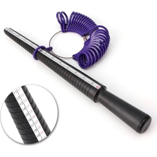 Ring Size Mandrel Stick Finger Gauge Ring Sizer Measuring Jewelry Tool