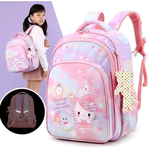 Sanrio Hello Kitty childrens school bag girl cartoon backpack kid handbag