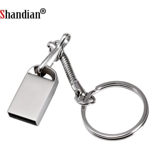 SHANDIAN Metal USB Flash Drive thumb drive 16GB Pendrive 32gb Flash Memory Stick 128gb waterproof Pen Drive 4GB usb disk on key