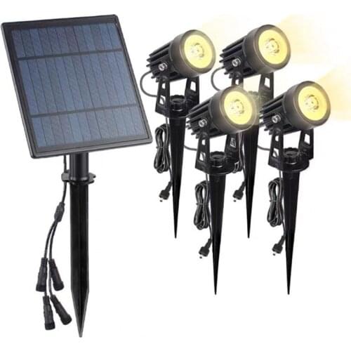 Solar Garden Lawn Lamp Solar Spike Lawn Light Outdoor LED Solar Spike Spotlight Landscape Path Walls Tree LED Spotlight