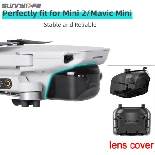 Sunnylife Mini/Mini 2 Camera Lens Cover Gimbal Protector Dust-proof Case Transparent Drone Accessories for DJI Mini 2/Mavic Mini