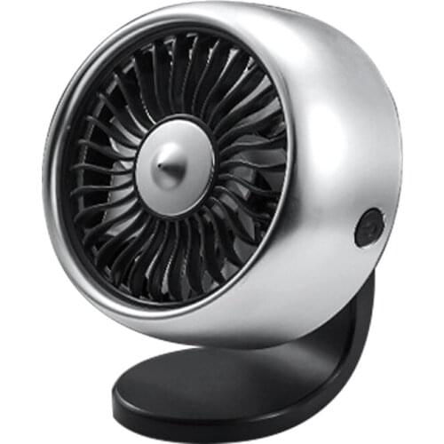 Mini Car Fan Universal Large Wind 3 Speed Adjustment USB Car Fan Colorful Light Dashboard Cooling Cooler Energy Saving for Car