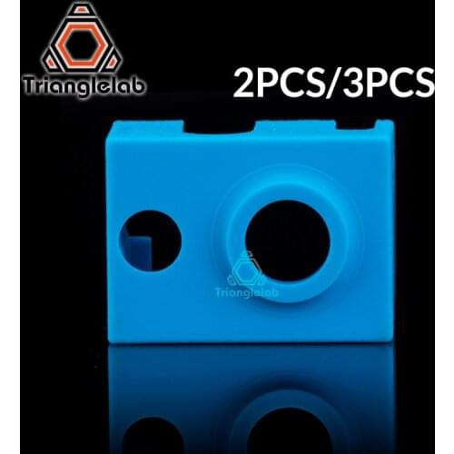 Trianglelab Super high quality cartridge heater bock silicone socks V6 socks for PT100 heated block for v6 PT100 hotend nozzle