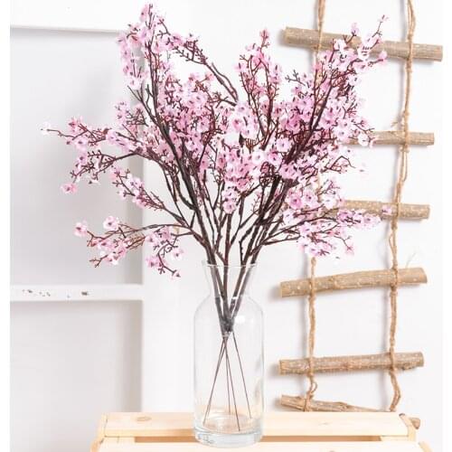 1Pc 51cm Gypsophila Artificial Flowers White Branch Babies Breath Fake Flowers Long Bouquet Home Wedding Decoration Autumn
