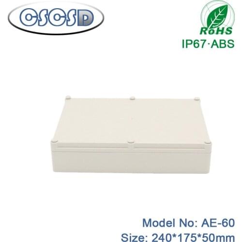 1pcs/lot 240*175*50mm DIY ip65 waterproof plastic enclosures abs enclosure prototype weatherproof junction box