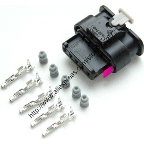 10Sets/lot 4F0973705 VAG 5pin automotive wire connector plug for Automobile Reversing AUDI VW LEAR Golf Jetta Volkswagen Touareg