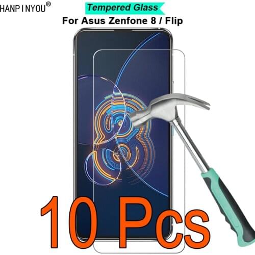 10 Pcs/Lot For Asus Zenfone 8 Flip ZS590KS ZS672KS 9H Hardness 2.5D Toughened Tempered Glass Film Screen Protector Guard
