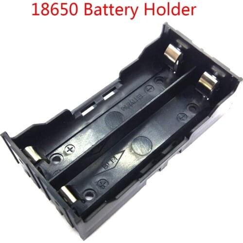 18650 Battery Holder With Pin 18650 Battery Box Case For 2 X 18650 Batteries 3.7V-7.4V Rechargeable Battery DIY