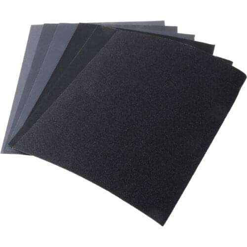 2pcs 100/240/400/600/1000/2000 28x23cm Grit Aluminium Sanding Paper Oxide Wet Dry Abrasive Metal Wood Abrasive Tools #RW1209