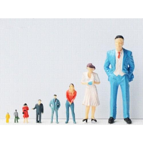 50pcs DIY Handmade Mini Construction Sand Table Character Model Figure Toys For Kids Adult Micro Scene Model Characters Toys