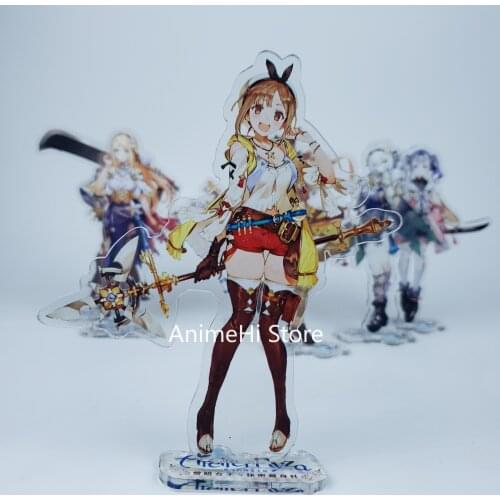Anime Atelier Ryza Ever Darkness the Secret Hideout Action Figure Cosplay Toys Reisalin stout Acrylic Dolls Stand Model 15cm