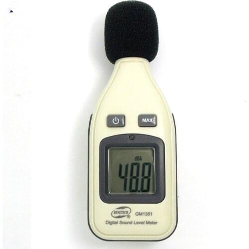 30-130dB Digital Sound Level Meter Noise Audio Volume Monitoring Test dB Decibels Detector with LCD Backlight