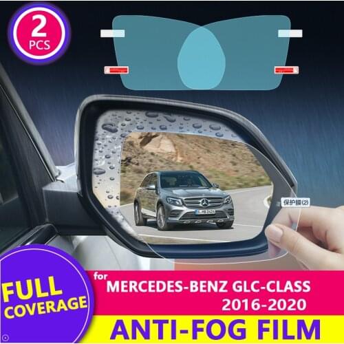 For Mercedes-Benz GLC-Class / GLC Coupe（X253 C253) 2016-2020 Rearview Mirror Film Anti-Fog Auto Mirror Sticker Car Accessories