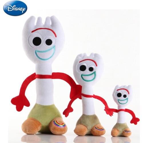 15-35cm Disney Cartoon Movie Toy Story 4 Plush Stuffed Toys Woody Forky Soft Plush Dolls Toy Keychain Pendant Toy For Kids Gifts