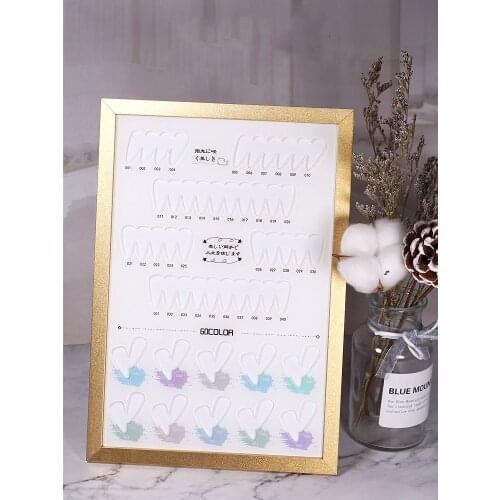 False Tips Nail Color Display Chart Acrylic Nail Gel Polish Display Stand Color Showing Shelf Card Board Sample Display Frame